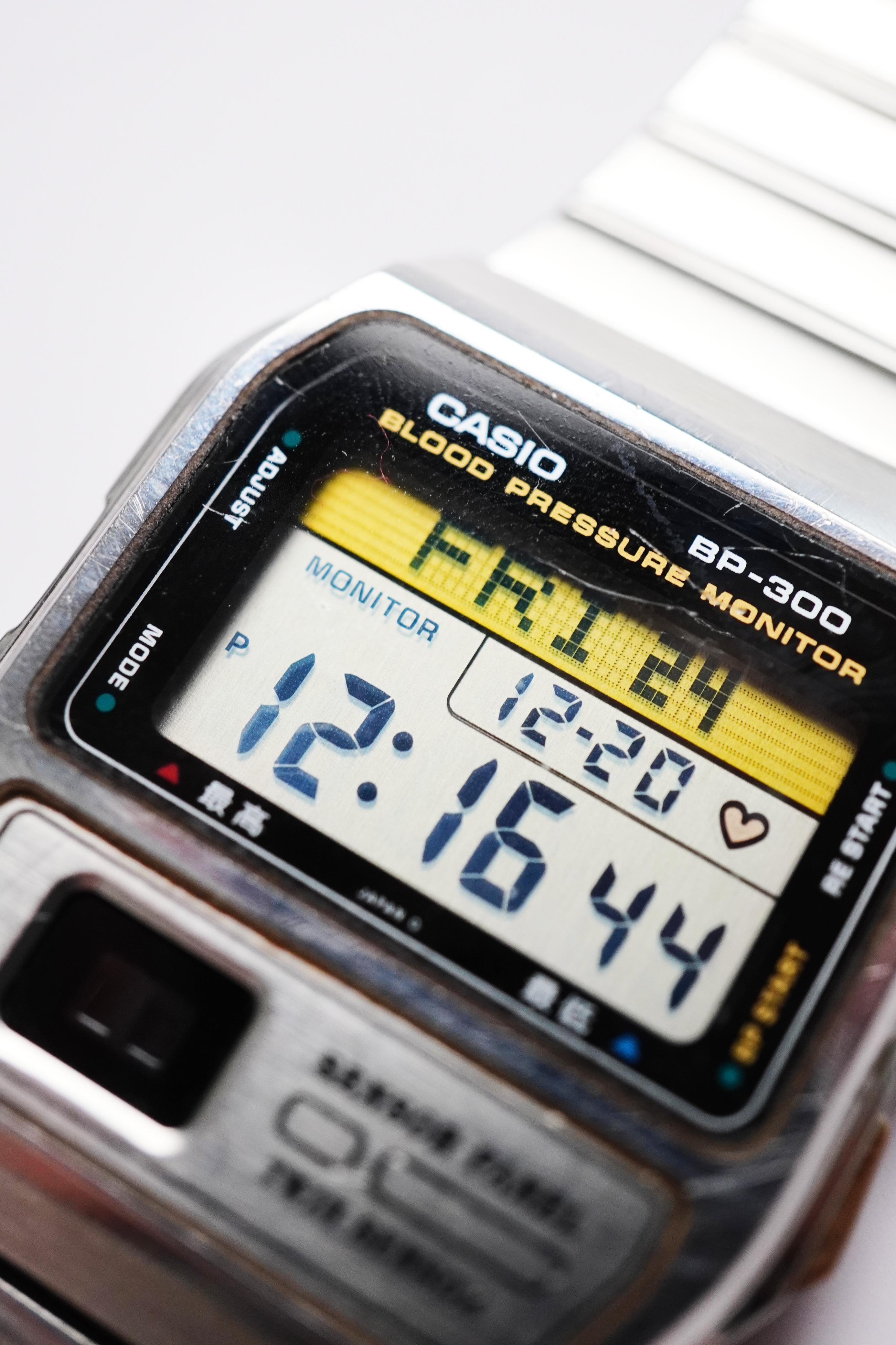 Vintage Casio BP-300 Blood Pressure Monitor Twin Sensor Made in