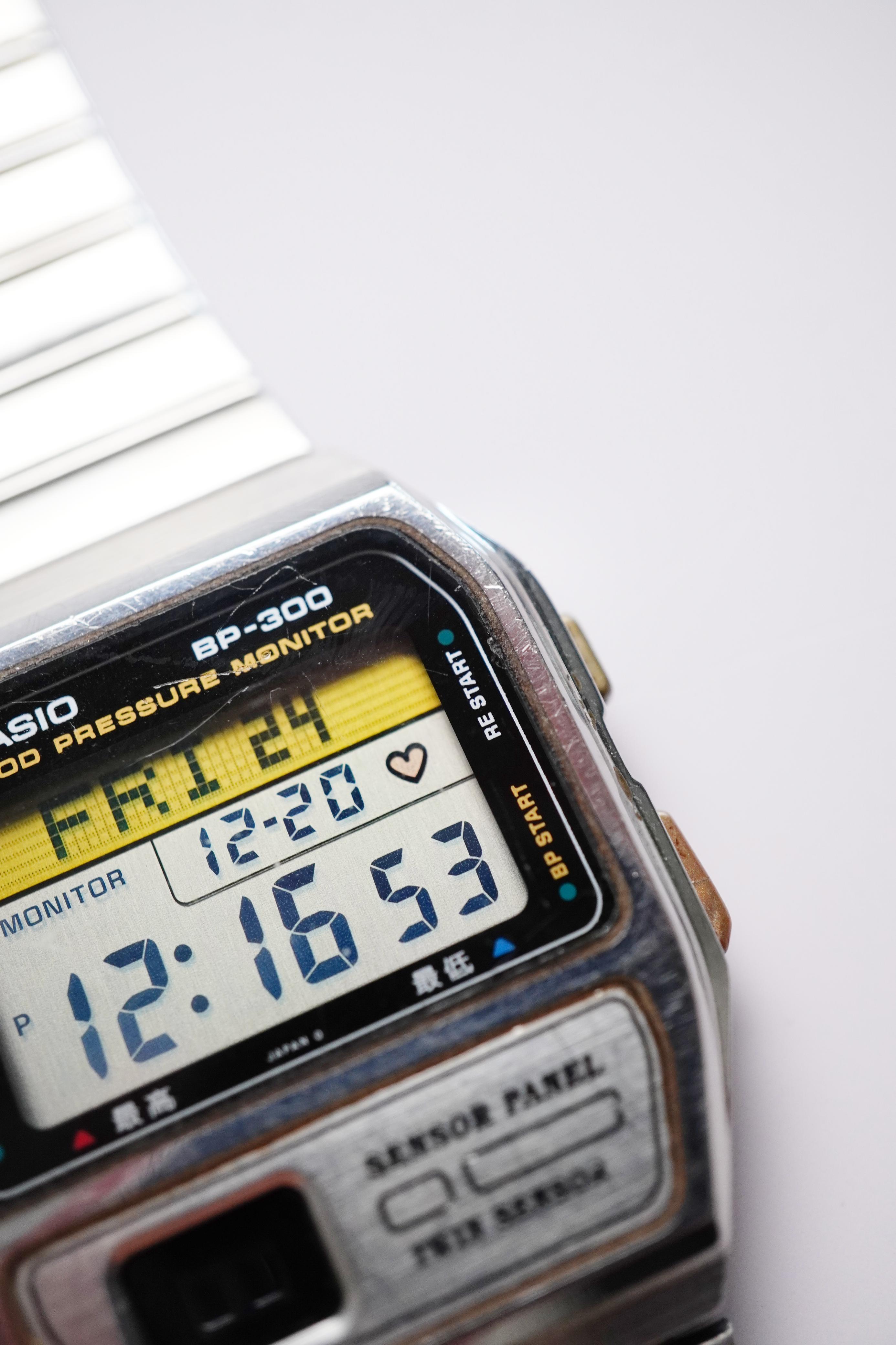 Vintage Casio BP-300 Blood Pressure Monitor Twin Sensor Made